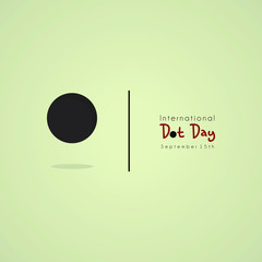 InternationalDot Day vector design, celebrate on September 15th