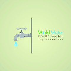 World water monitoring day, celebrate on september 18th