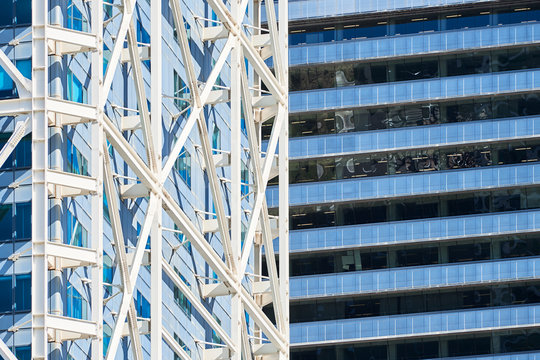 Modern urban buildings exterior