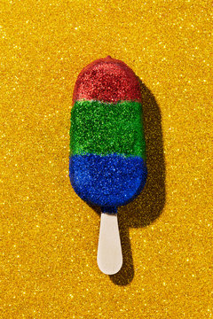 glittering ice pop