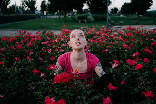 portrait of an androgynous woman