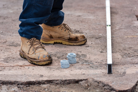 Construction rigging and steel iron workers on the job