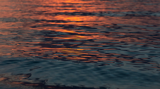 Sun reflecting in the sea water