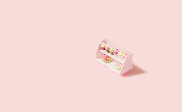 Ice cream shop-cake shop/ cake glass case/showcase