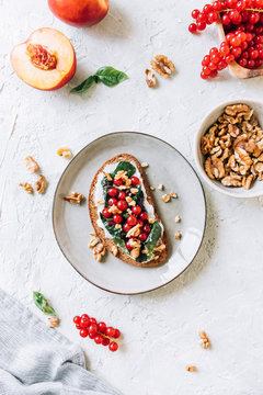 Delicious vegan bruschetta