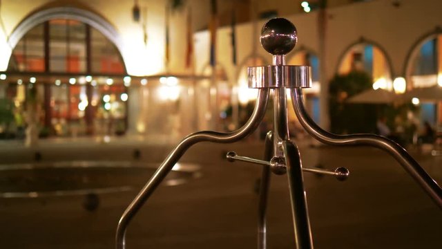 Luggage cart in the hotel in 4k slow motion 60fps