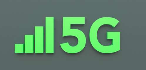 5G high speed mobile internet data symbol