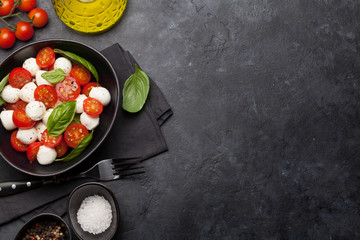 Fresh classic caprese salad
