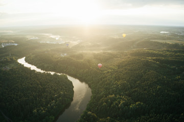 Aerial View Of The Woods.