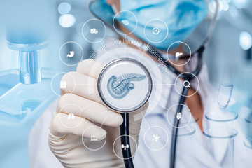 Concept diagnosing pancreas of the patient.