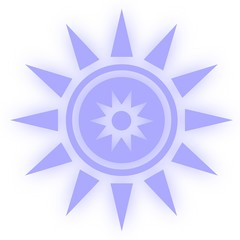 Star icon symbool. Glossy star shaped web stickers. Element style for chakra meditation