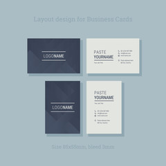 Business cards. Abstract blue background. Templates. Vector.