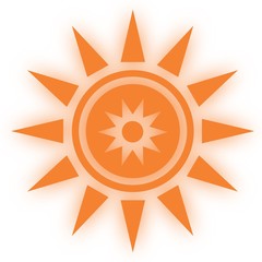 Star icon symbool. Glossy star shaped web stickers. Element style for chakra meditation