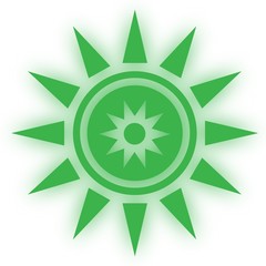 Star icon symbool. Glossy star shaped web stickers. Element style for chakra meditation