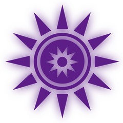 Star icon symbool. Glossy star shaped web stickers. Element style for chakra meditation