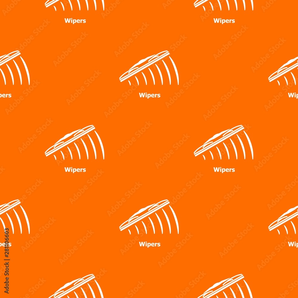 Poster wipers pattern vector orange for any web design best