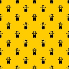 T-shirt and pants with suspenders pattern seamless vector repeat geometric yellow for any design