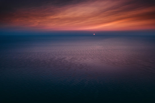 Sea background at sunrise