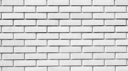 Texture background concept: white brick wall background in rural room.