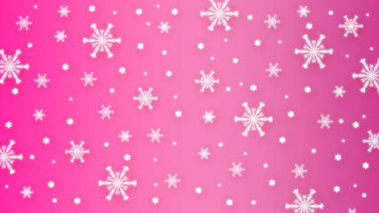 Beautiful background with winter decorative snowflakes 