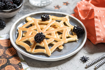 Spider web pancakes
