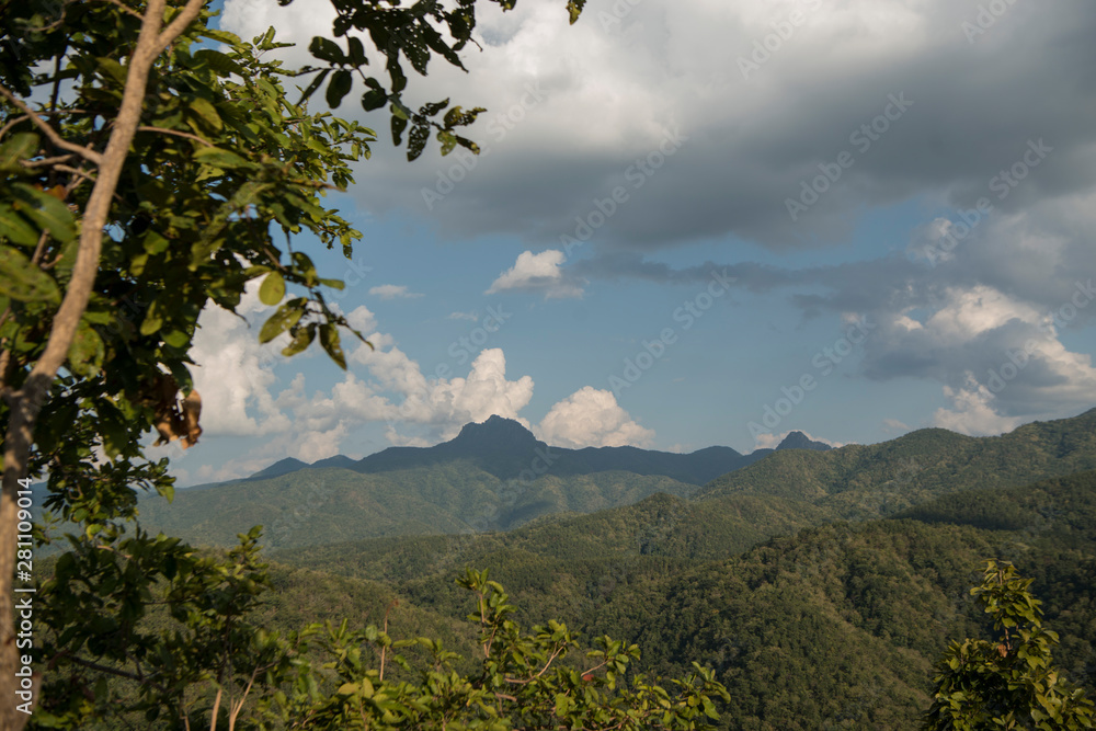 Poster THAILAND PHRAE WAT PHRA THAT DOI LENG TEMPLE