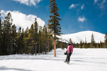 Female Snowboarding