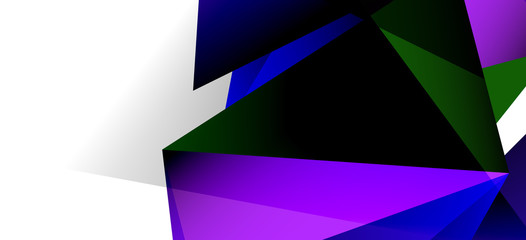 Fototapeta premium Vintage abstract template with triangle mosaic composition vecton white background. Simple design background. Modern flat design. Beautiful vector pattern.