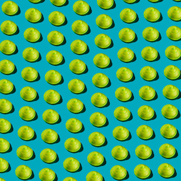 Gummy Nipple Pattern on Blue
