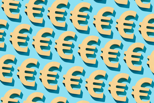 mosaic of euro signs