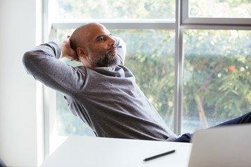 Freelancer at office.