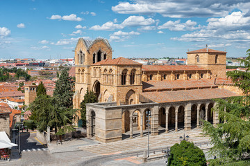 Basilica of Saint Vincent in Avila, Castilla y Leon Spain,