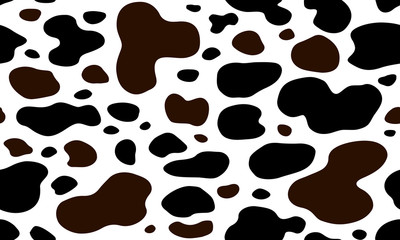 cow texture pattern repeated seamless brown black and white spot skin fur
