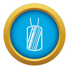 Army badge icon blue vector isolated on white background for any design