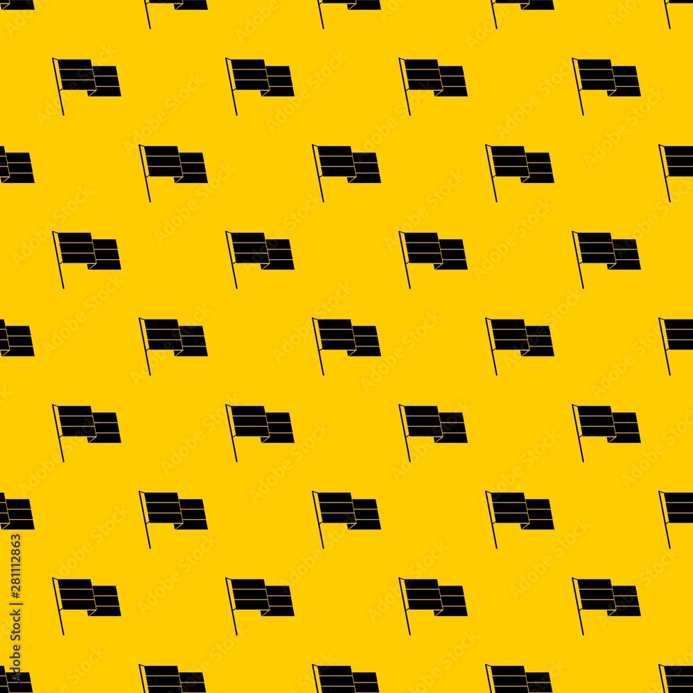 Poster flag pattern seamless vector repeat geometric yellow for any design