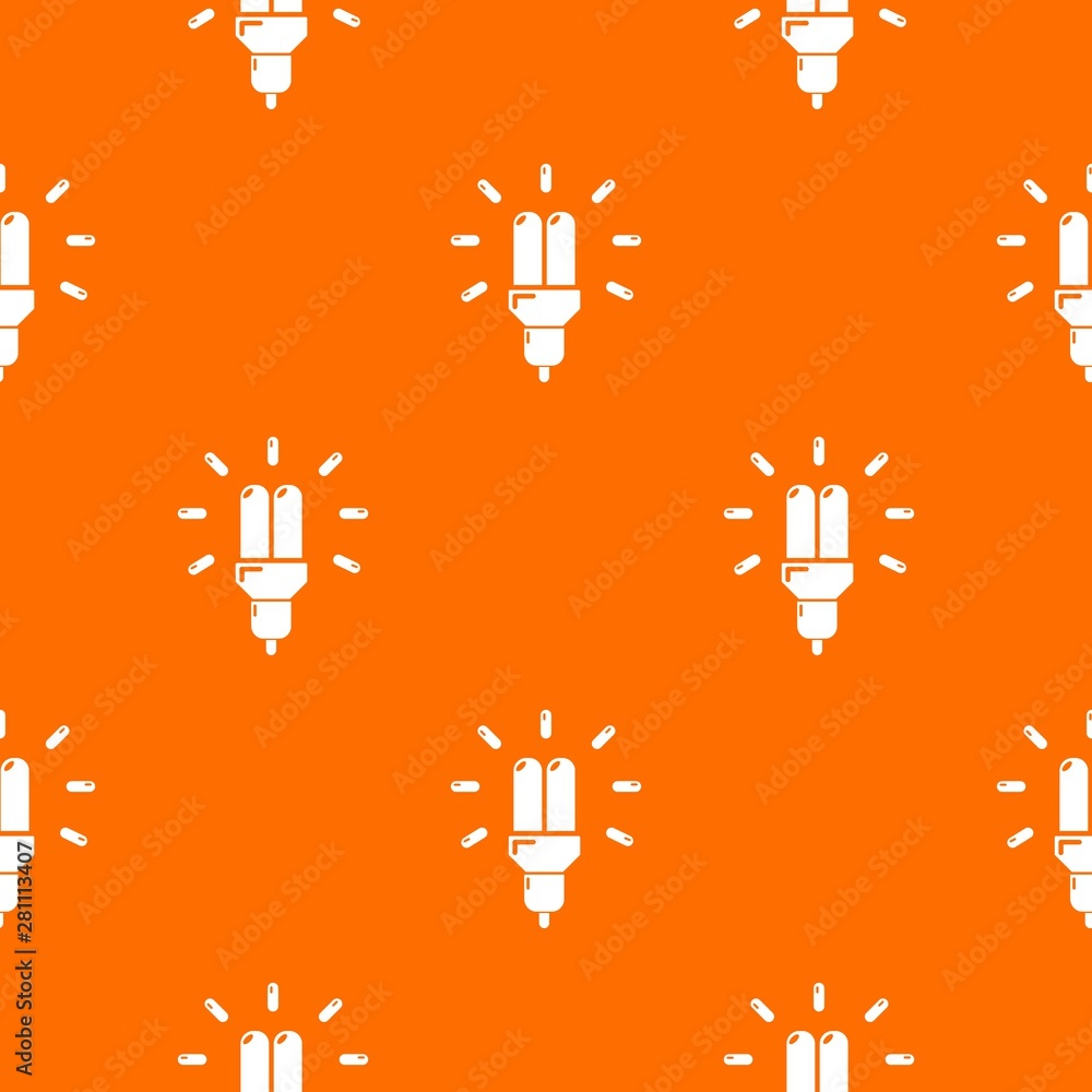 Aufkleber powersave lamp pattern vector orange for any web design best