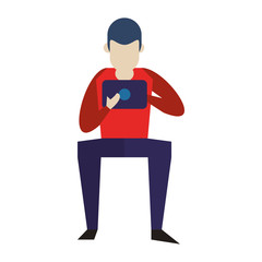 social media network chatting cartoon