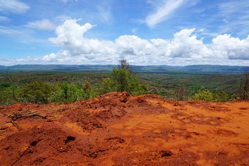 Tsingi rouge nationalpark auf madagaskar in afrika