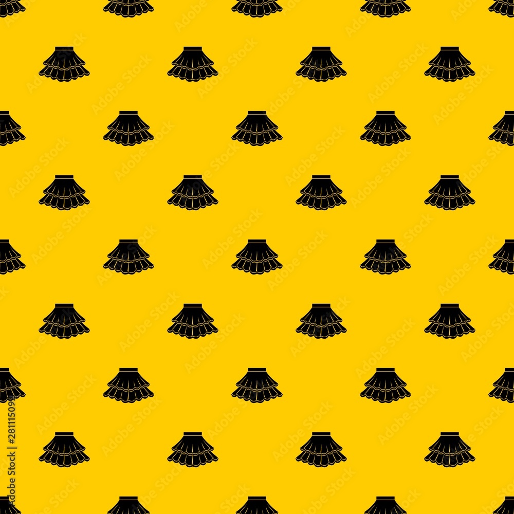 Sticker skirt pattern seamless vector repeat geometric yellow for any design