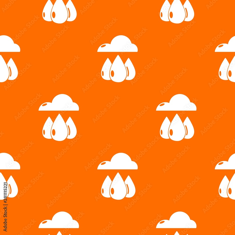 Aufkleber rain weather pattern vector orange for any web design best