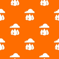 Rain weather pattern vector orange for any web design best