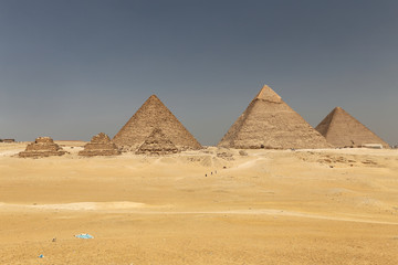 Fototapeta na wymiar Giza Pyramid Complex in Cairo, Egypt