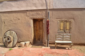 Old Adobe Architecture of Taos New Mexico