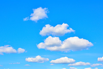 Obraz na płótnie Canvas Blue sky with beautiful white clouds.