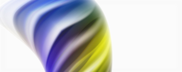 Glossy colorful liquid waves abstract background,, modern techno lines