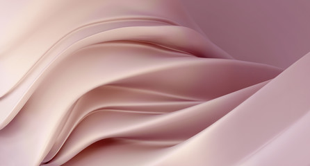Abstract mother of pearl pink background. Luxury dusty pink background. 3D rendering.