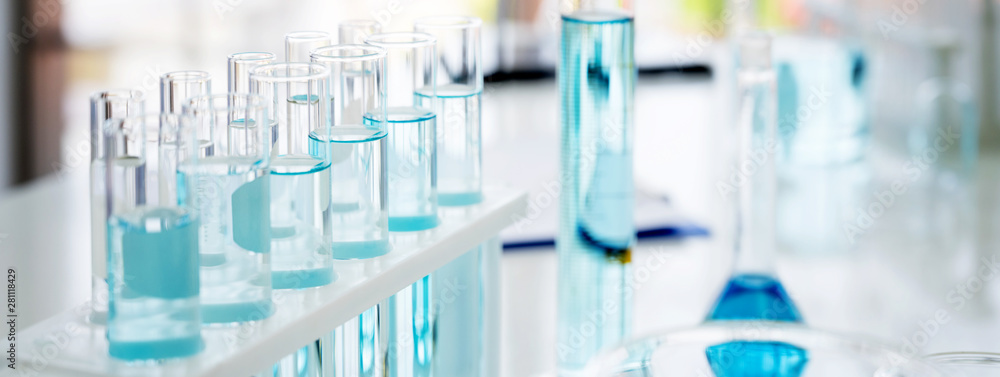 Wall mural science laboratory
