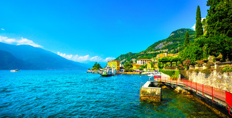 Varenna town, Como Lake district landscape. Italy, Europe.