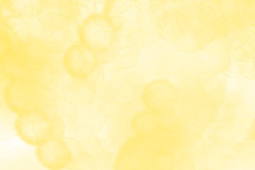 lemonade yellow hand drawn watercolor blurred liquid bubble background pattern with gradients circle elements  - obrazy, fototapety, plakaty