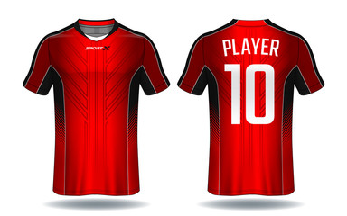 Soccer jersey template.sport t-shirt design.	